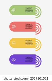 Business Infographics design template Colorful template