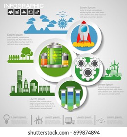 Business infographics design template with options, process diagram, vector eps10 illustration, use for web, report, poster and etc.