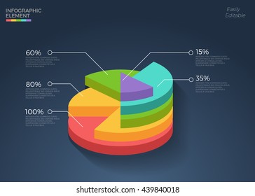 Business Infographics design template vector illustration. Template for diagram, graph, presentation and chart.