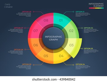 Business Infographics design template vector illustration. Template for diagram, graph, presentation and chart.