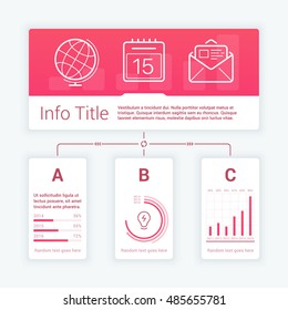 Business Infographics Design Template, Vector EPS 10 Illustration