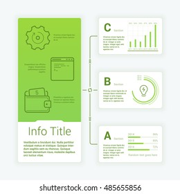 Business Infographics Design Template, Vector EPS 10 Illustration