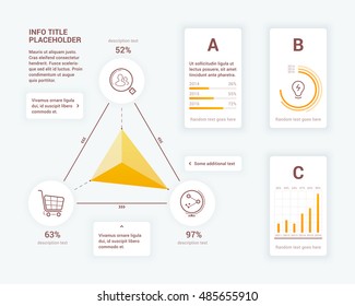 Business Infographics Design Template, Vector EPS 10 Illustration