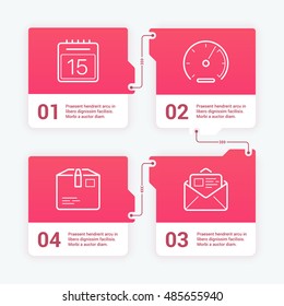 Business Infographics Design Template, Vector EPS 10 Illustration