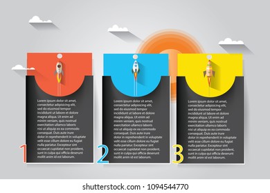 Business infographics design vector.