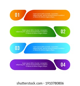 Business infographics design vector can be used for workflow layout, diagram, annual report, web design. Business concept with 4 options, steps or processes.