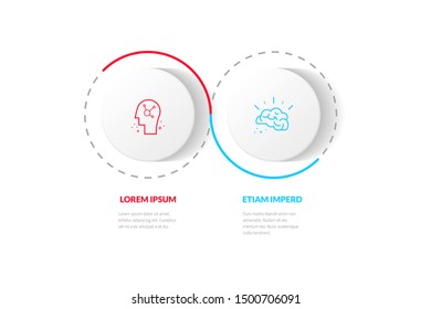 Business infographics desing concept with icons. Can be used for workflow layout, diagram, annual report, web design.