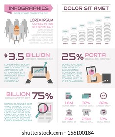 Business infographics elements , eps10 vector format