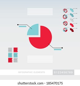 Business infographics elements template. Modern,abstract,simple flat design style. Vector illustration.