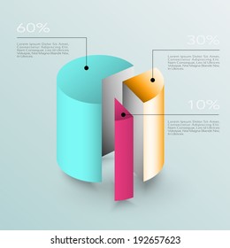 Business Infographics graph Vector.Eps 10