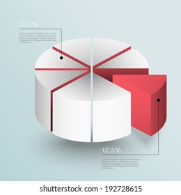 Business Infographics graph Vector.Eps 10