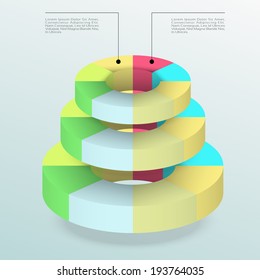 Business Infographics graph Vector.Eps 10