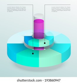 Business Infographics graph Vector.Eps 10