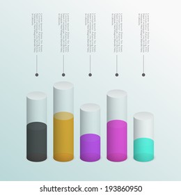 Business Infographics graph Vector.Eps 10