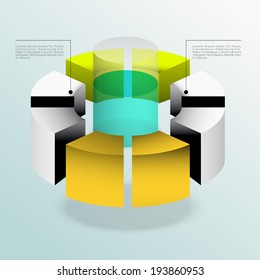 Business Infographics graph Vector.Eps 10