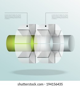 Business Infographics graph Vector.Eps 10