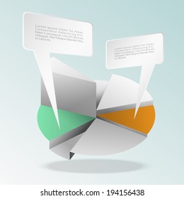 Business Infographics graph Vector.Eps 10