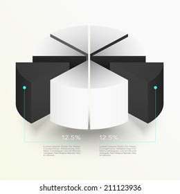 Business Infographics graph Vector.Eps 10