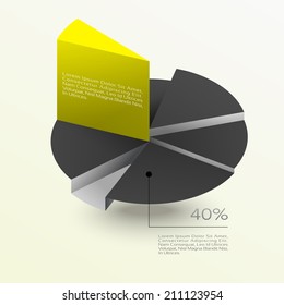 Business Infographics graph Vector.Eps 10