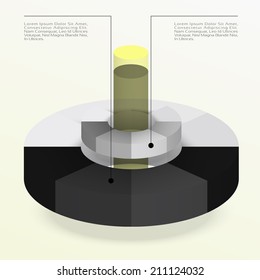 Business Infographics graph Vector.Eps 10