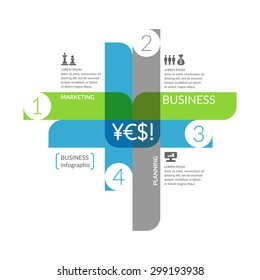 Business infographics. Icons and illustrations for design, website, infographic, poster, advertising.