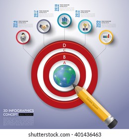 business infographics with icons set. vector. illustration.
