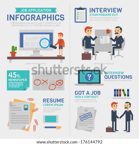 Business Infographics ,Job Application