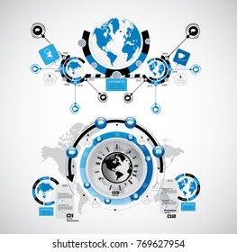 Business infographics layout