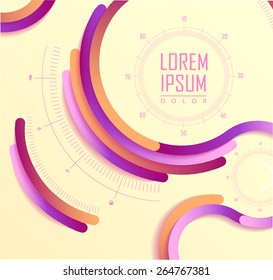 Business Infographics. Line elements can be used for workflow layout, banner, step up options,  number options,  web template