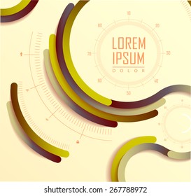 Business Infographics. Line elements can be used for workflow layout, banner, step up options,  number options,  web template
