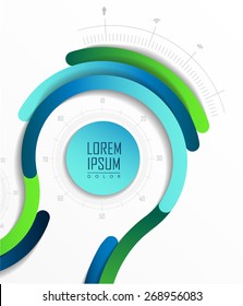 Business Infographics. Line elements can be used for workflow layout, banner, step up options,  number options,  web template