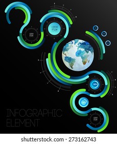 Business Infographics. Line elements can be used for workflow layout, banner, step up options,  number options,  web template