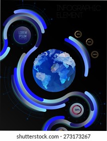 Business Infographics. Line elements can be used for workflow layout, banner, step up options,  number options,  web template