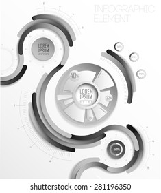 Business Infographics. Line elements can be used for workflow layout, banner, step up options,  number options,  web template