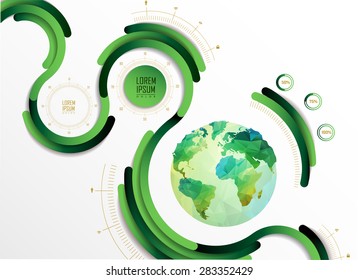 Business Infographics. Line elements can be used for workflow layout, banner, step up options,  number options,  web template
