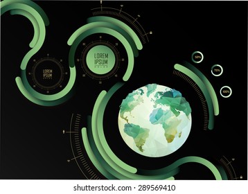 Business Infographics. Line elements can be used for workflow layout, banner, step up options,  number options,  web template