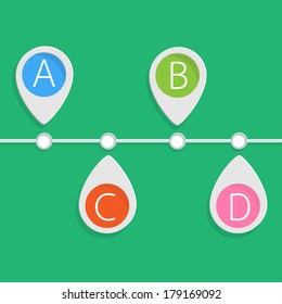 Business Infographics location style Vector illustration
