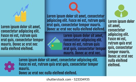 Business infographics. Minimal infographics. Vector. Format 16:9