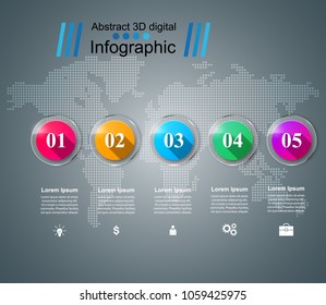 Business Infographics origami style Vector illustration. Eps 10