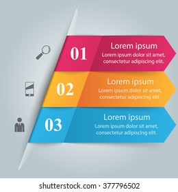 Business Infographics origami style Vector illustration.