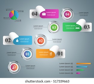 Business Infographics origami style Vector illustration.