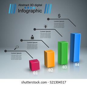 Business Infographics origami style Vector illustration.