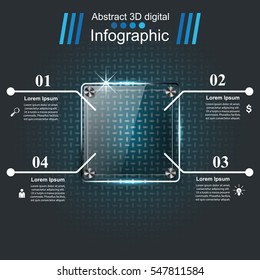Business Infographics origami style Vector illustration.