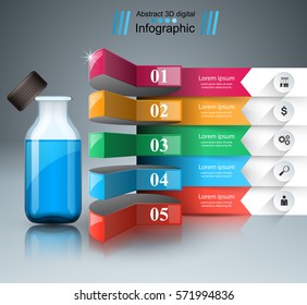  Business Infographics origami style Vector illustration. Infographic icon.