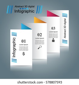 Business Infographics origami style Vector illustration.