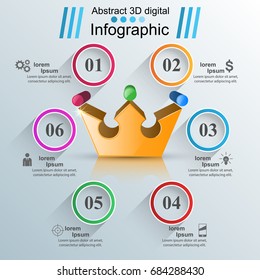 Business Infographics origami style Vector illustration.