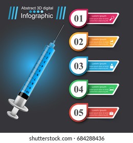  Business Infographics origami style Vector illustration. Infographic icon.