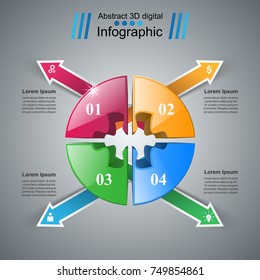 Business Infographics origami style Vector illustration. Eps 10