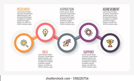 Business Infographics Presentation Slide Chart Diagram Stock Vector ...