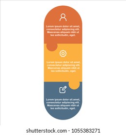 Business infographics rectangle timeline design flat color